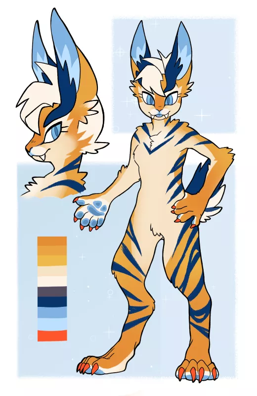 A new OC! Getting the stripe pattern right took me a while lol.