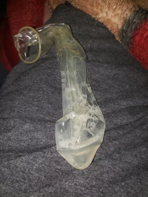 a nice cum filled condom