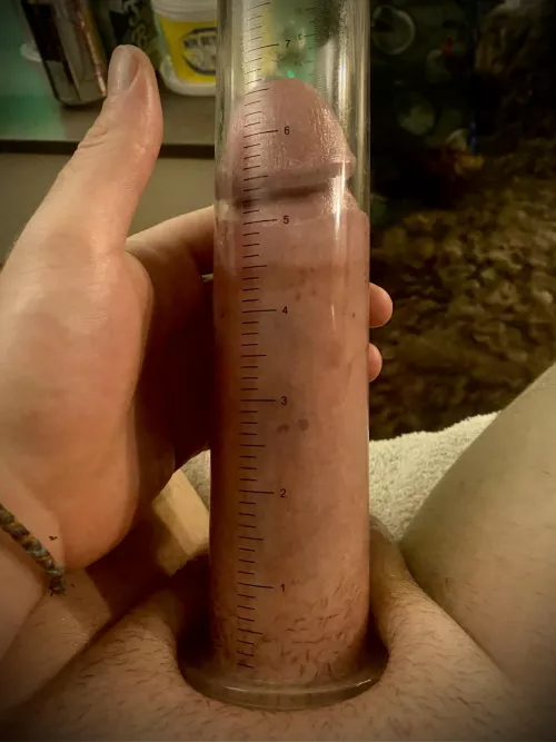 A pumped cock is a happy cock