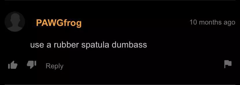 A spatula would have helped a lot