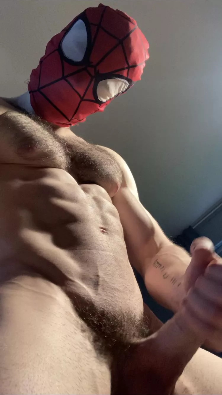 A throwback, to when Spiderman last trimmed his chest