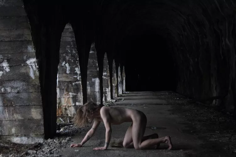 Abandoned tunell by the norwegian fjords. Wanna join? 😈