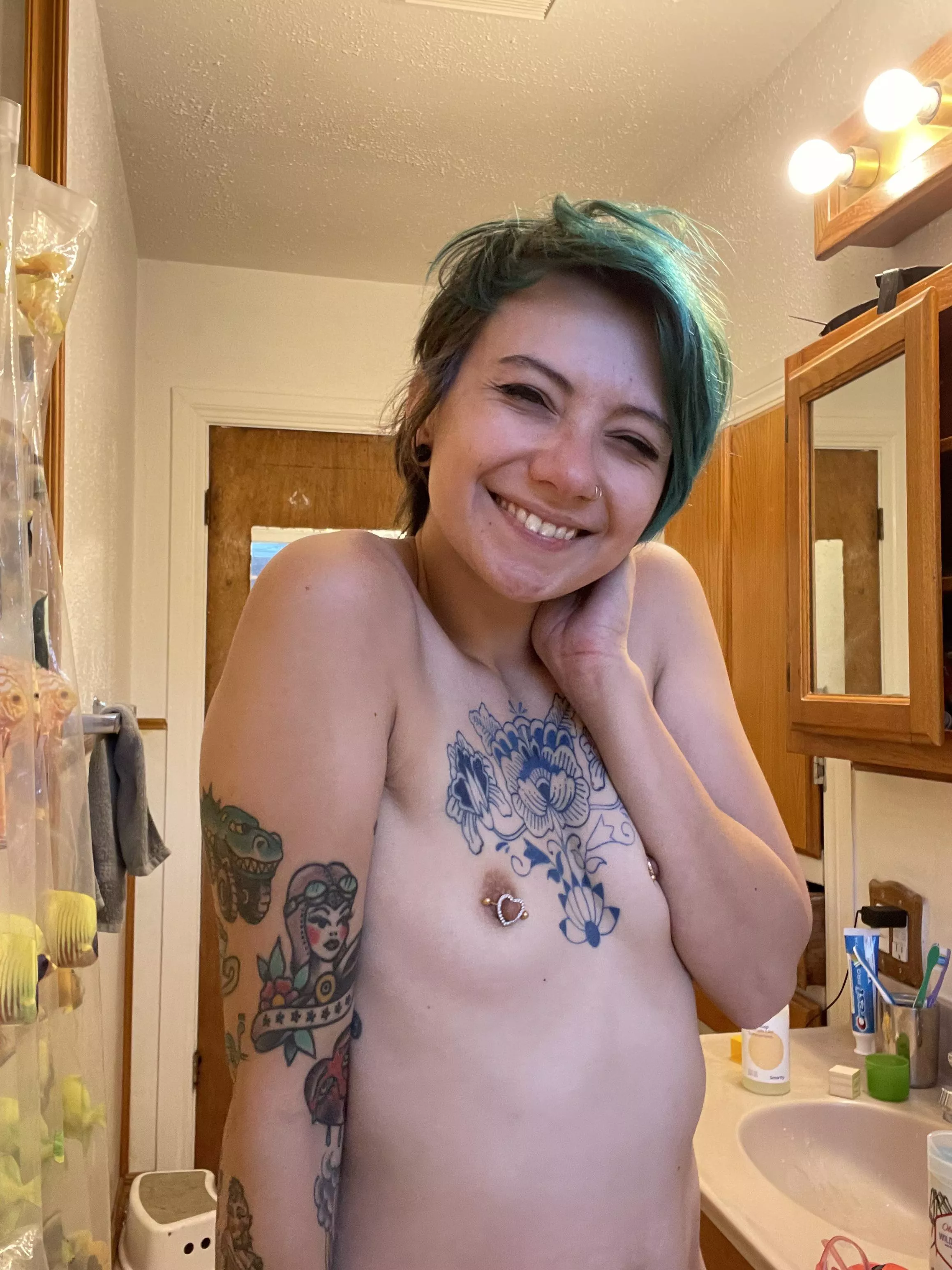 About to hop in the shower…