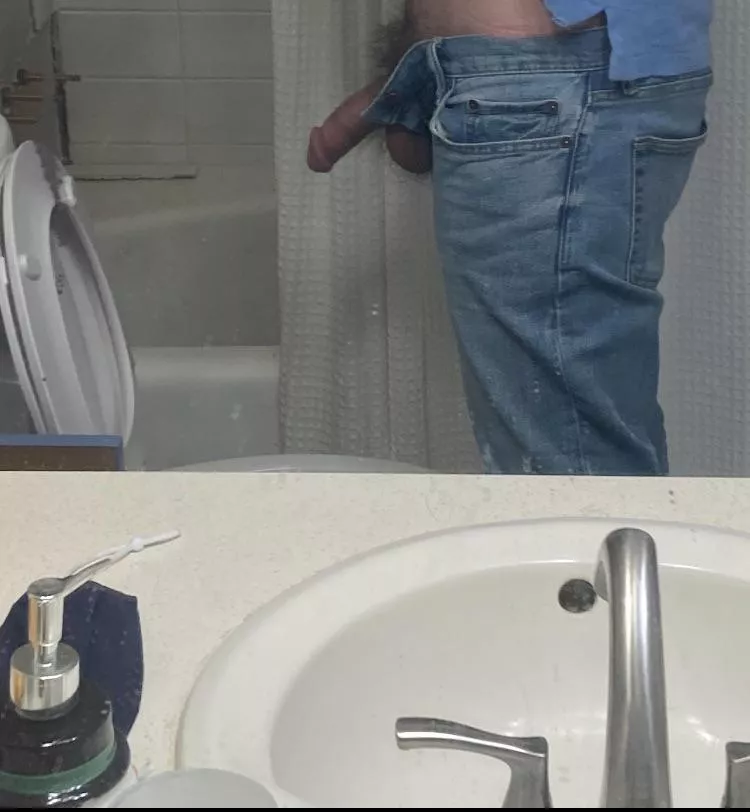 About to take a piss