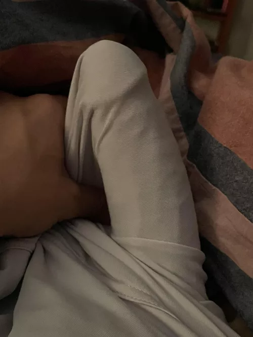 Accidentally ordered some thin sheets and now the morning wood bulge is extra prominent