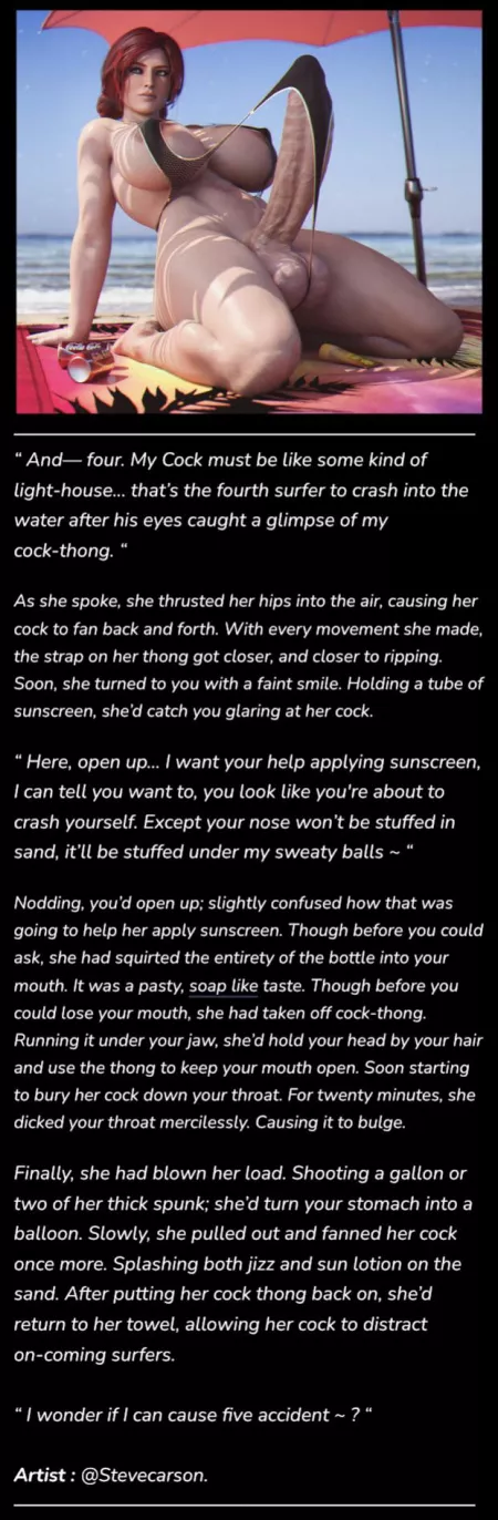 Accidents Happen [Rough] [PublicHumiliation] [Beach] [Oral]