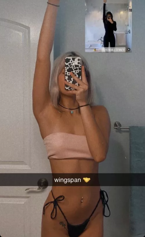 Adina showing her armpit