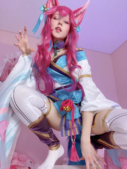 Ahri Spirit Blossom cosplay by Kawaii Fox