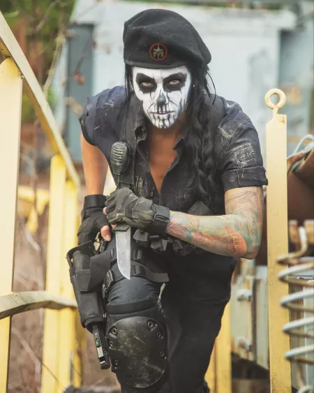 Alex Zedra as Caveira from Rainbow Six Siege