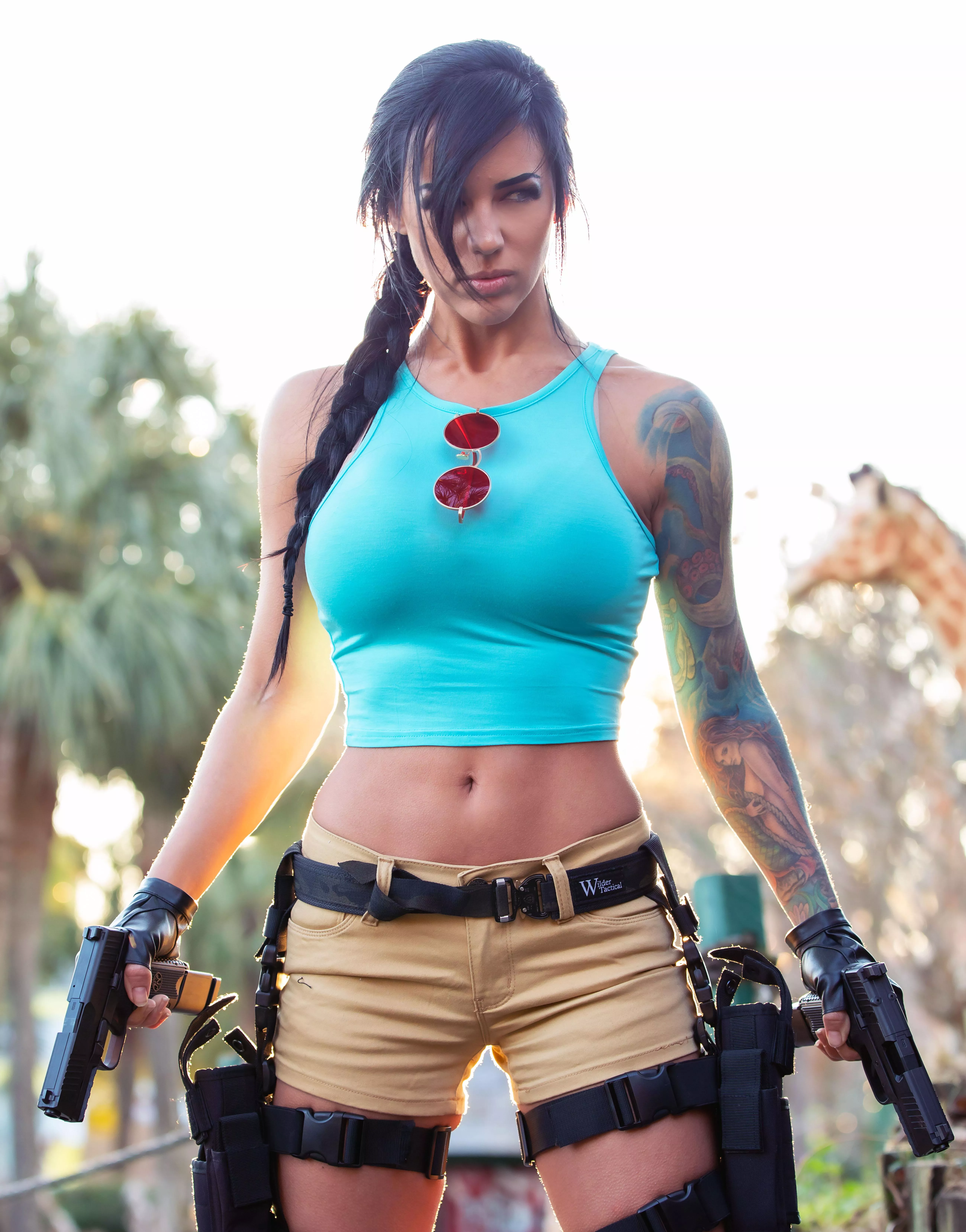 Alex Zedra as Lara Croft