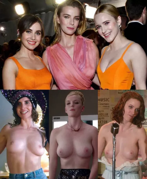 Alison Brie, Betty Gilpin and Rachel Brosnahan make a great trio..