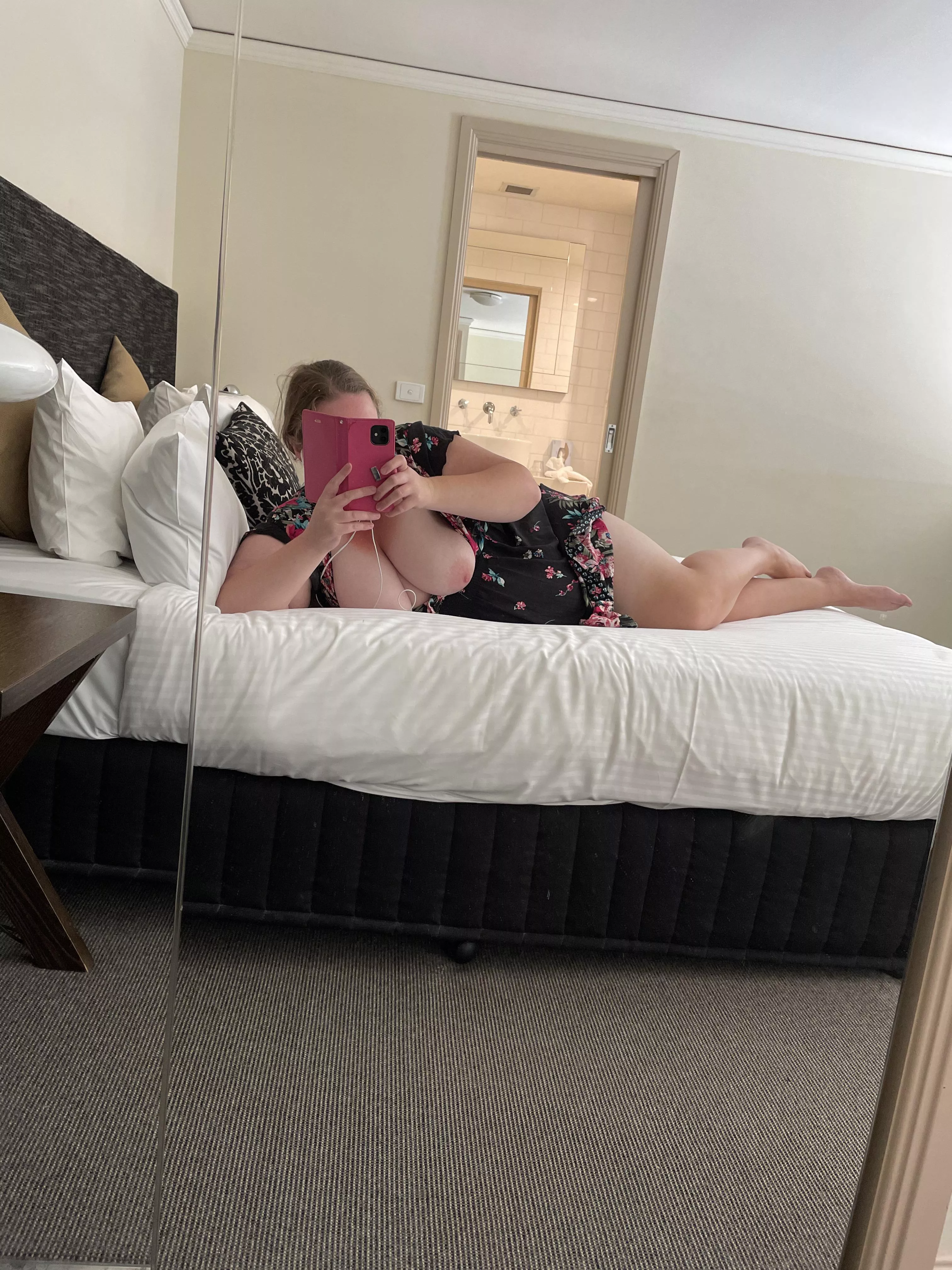 All alone in a hotel room ;)