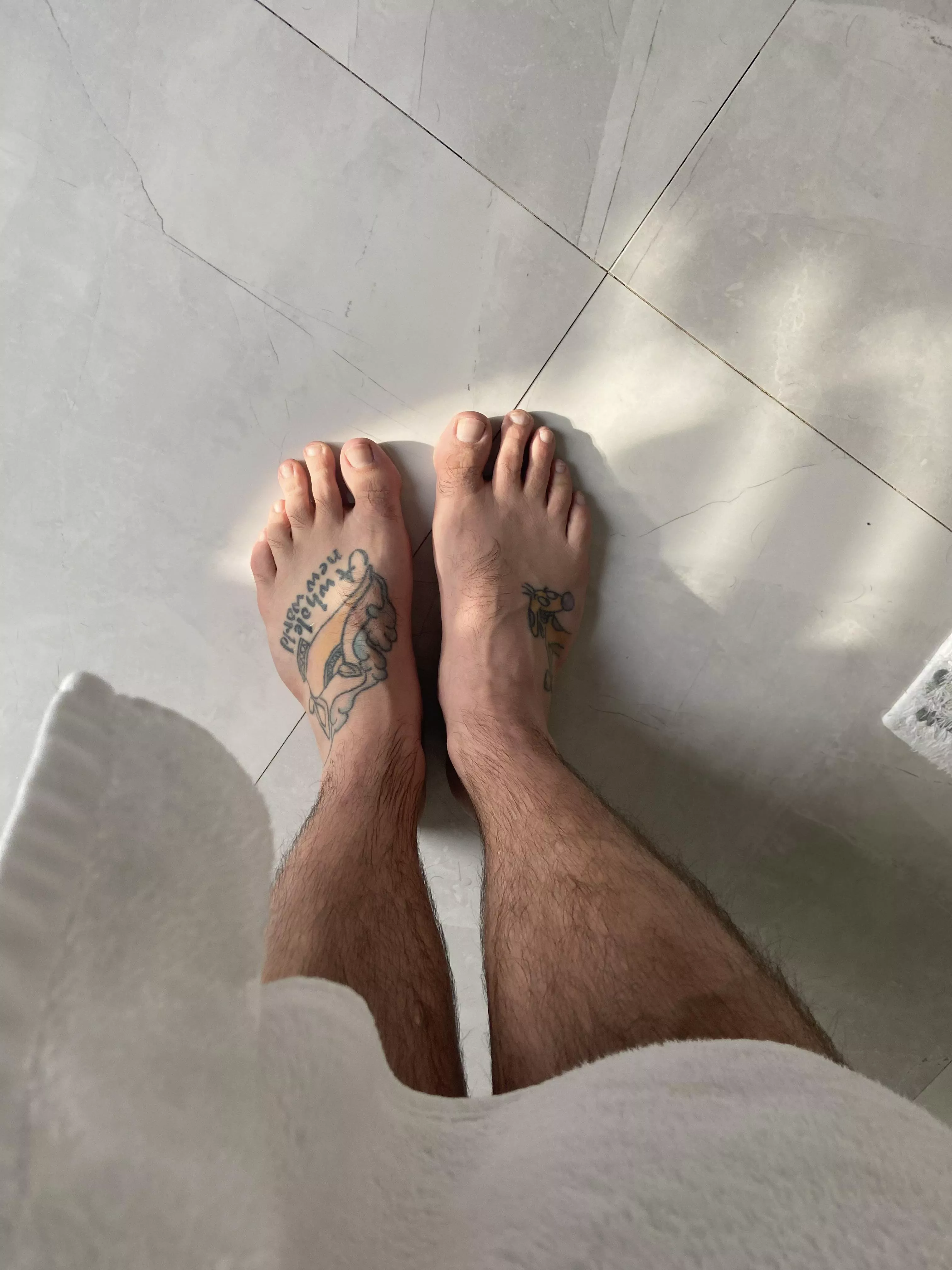 All clean after a long day at work