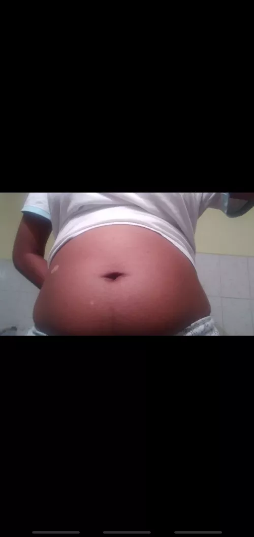 all my weight to my belly