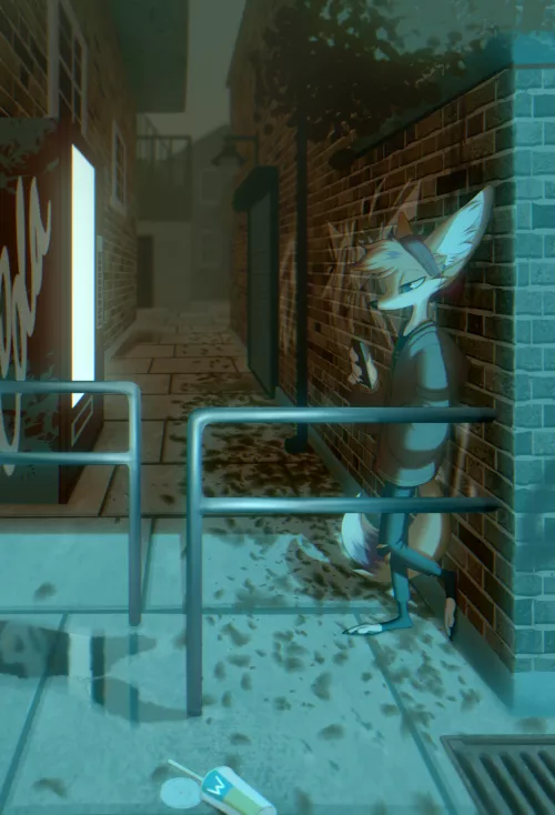 Alleyway (art my me @Sancosity on Twitter)