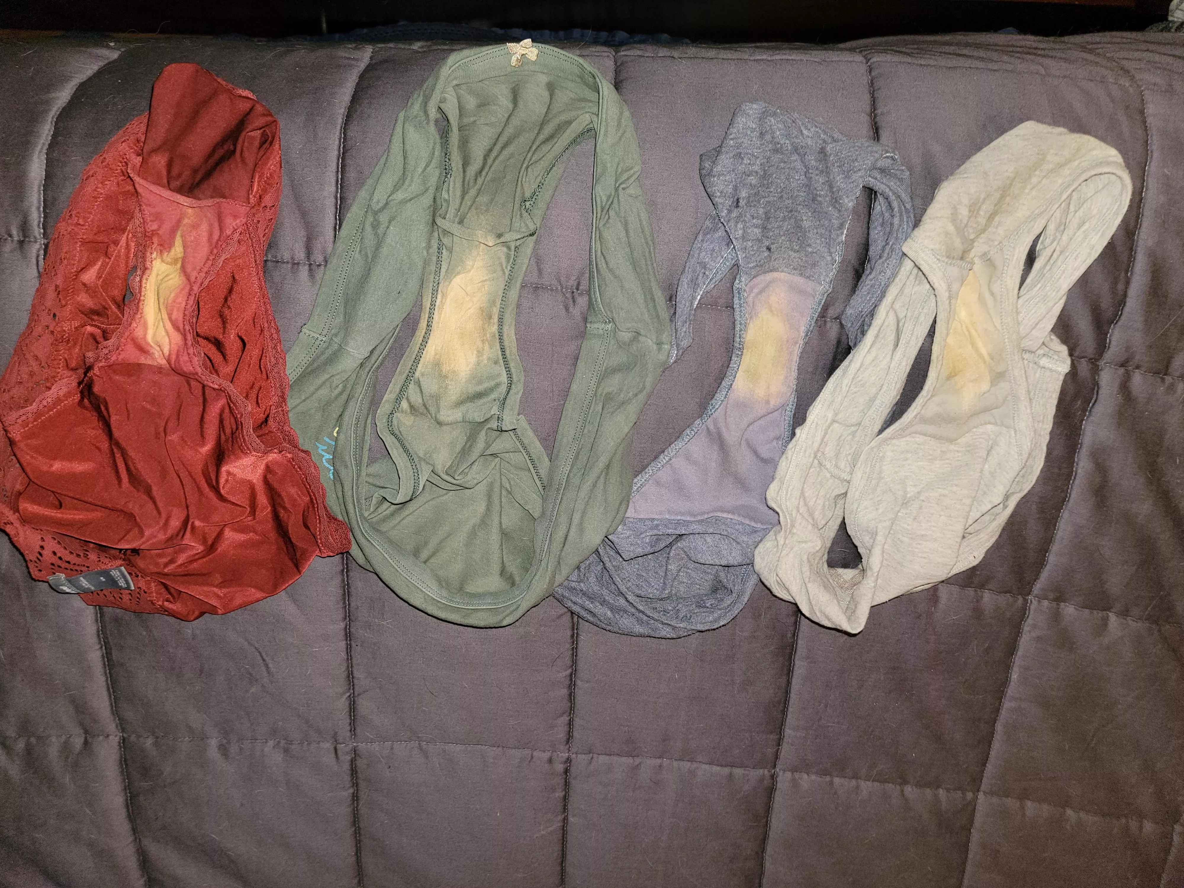 Almost laundry day - wife's dirty panties