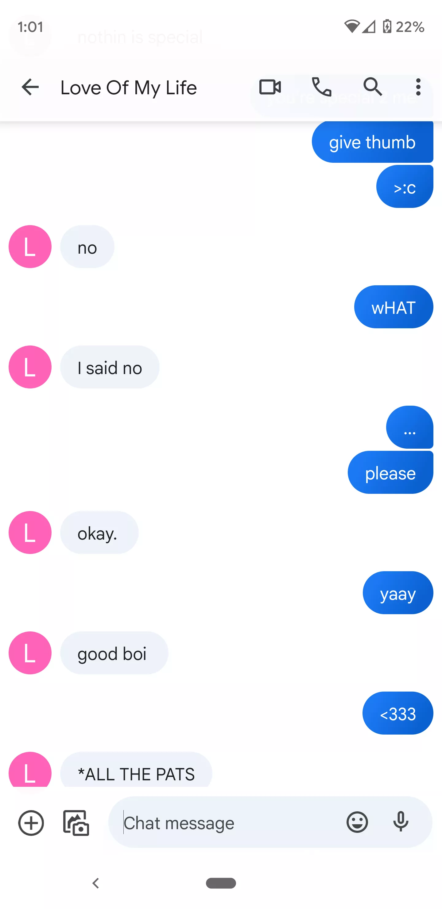 always be good around Daddy/Mommy! (I forgot.)