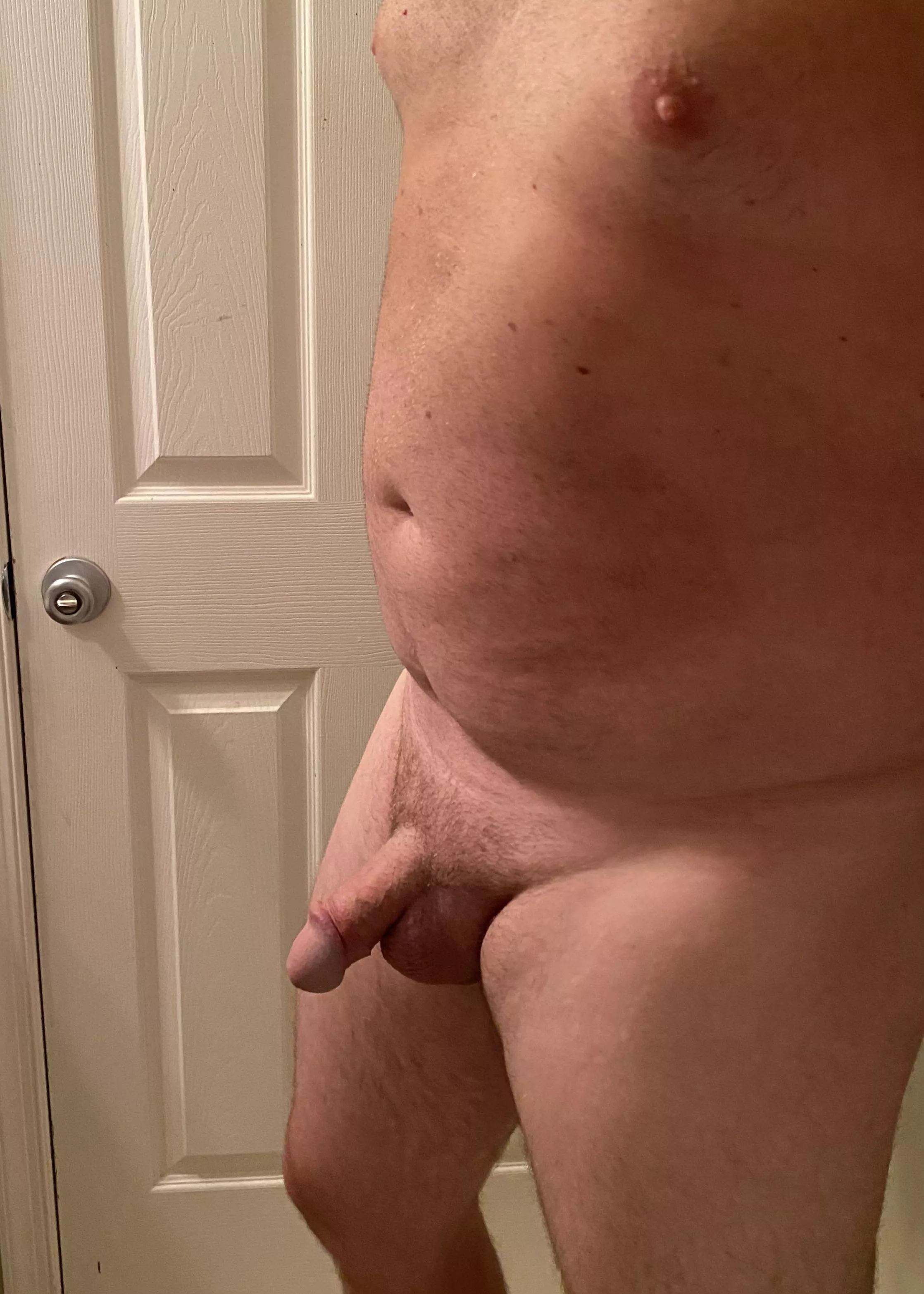 Always been self conscious of how my penis sticks out, instead of hanging more straight down even when soft. Always been self conscious of how my penis sticks out, instead of hanging more straight down even when soft.