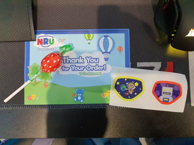 Always love the free gift from Nappies R Us.