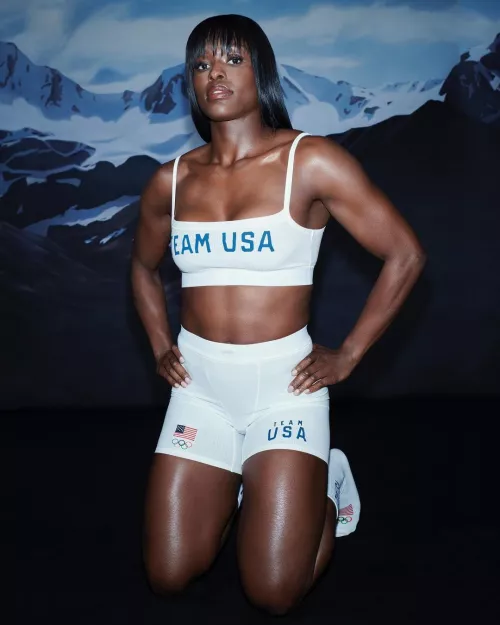 American bobsledder Aja Evans