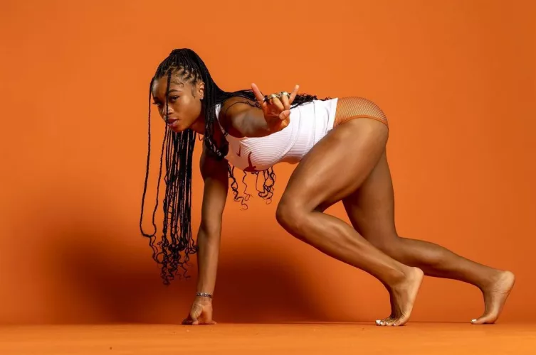 American hurdler Chanel Brissett