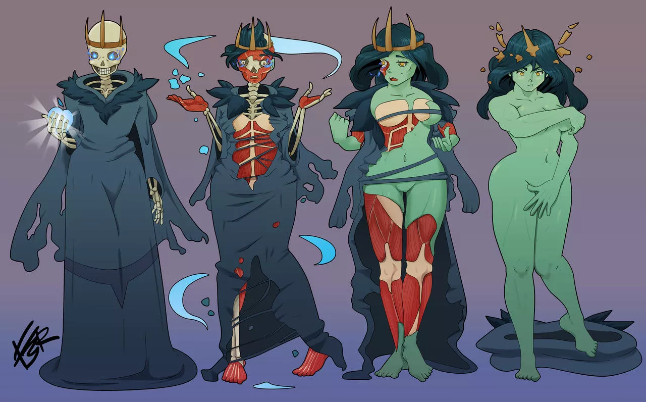 An Apple a Day Keeps the Lich Away (F Lich > F Orc) Drawn by ED-FOKK3R, Commissioned by Daughterskin An Apple a Day Keeps the Lich Away (F Lich > F Orc) Drawn by ED-FOKK3R, Commissioned by Daughterskin