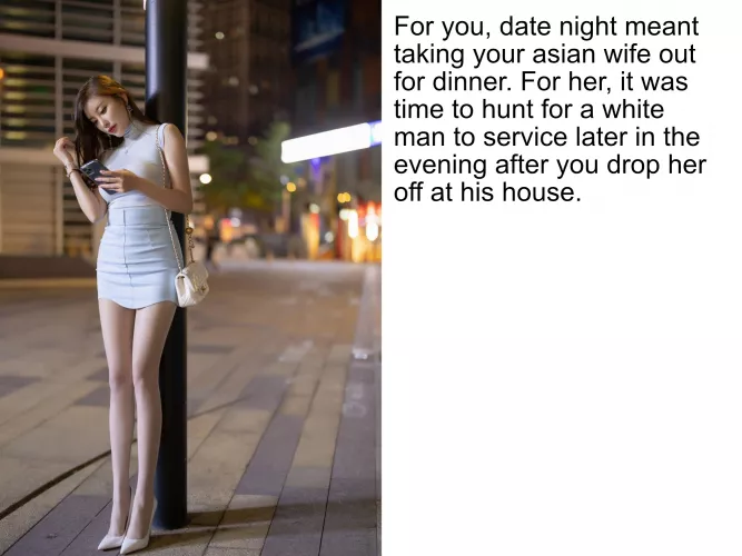 An Asian couple's date always ends up with her at the place of a BWC