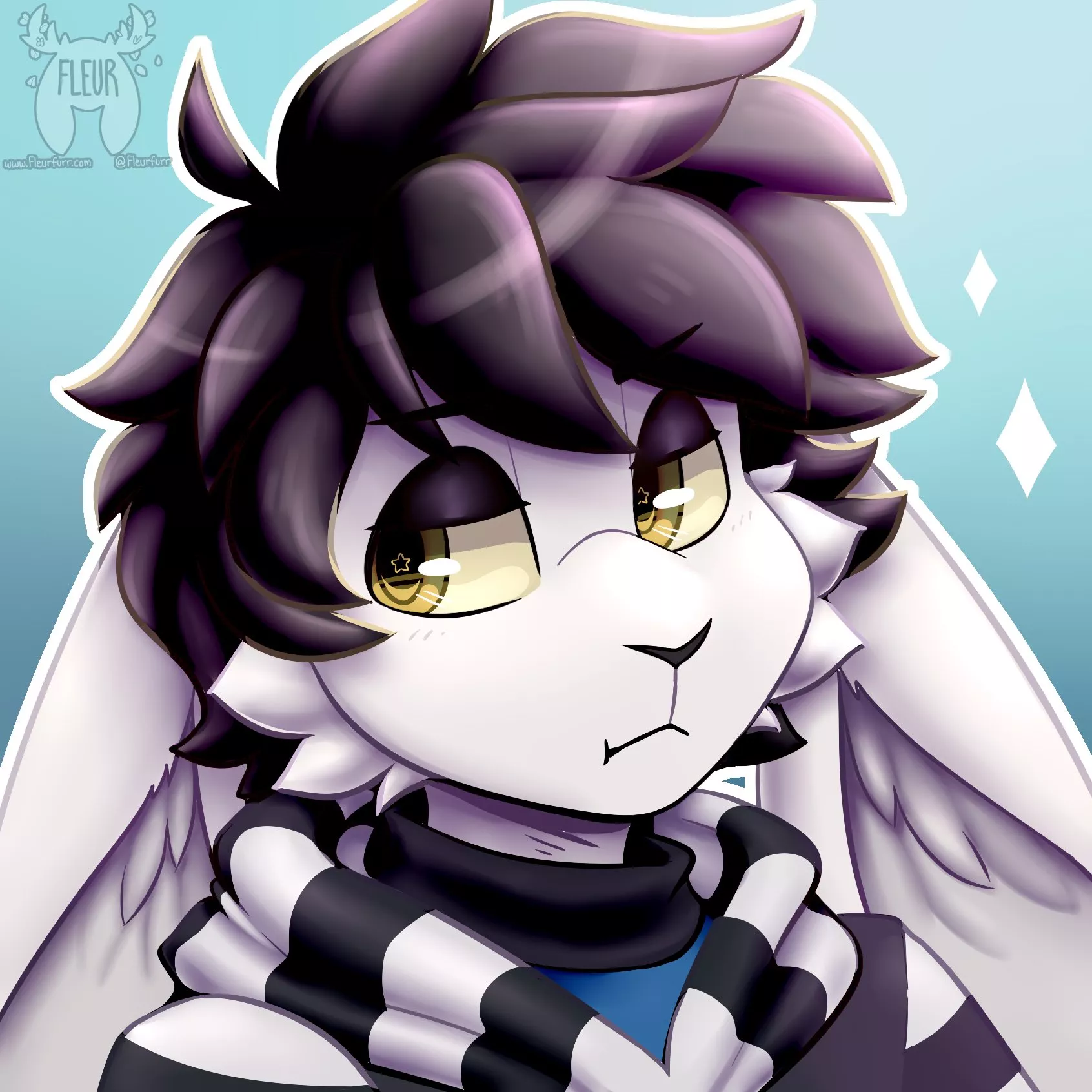 Angsty Bunn.. (Art by me:@Fleurfurr on Twitter!!)