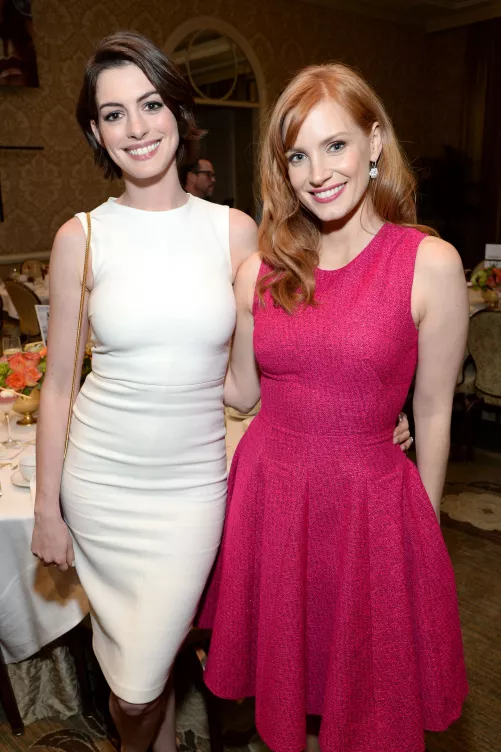 Anne Hathaway and Jessica Chastain