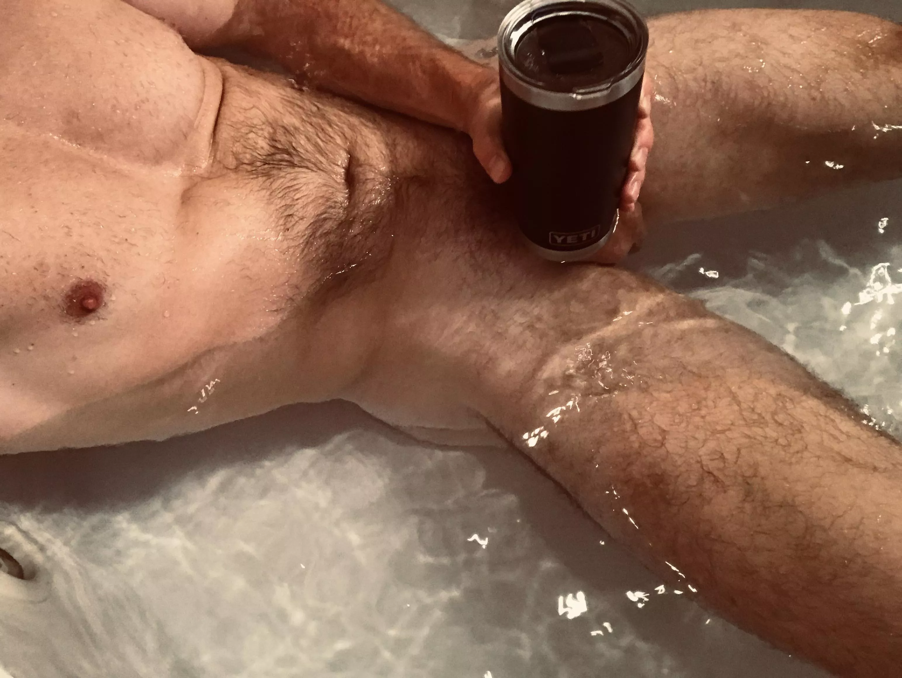 Another bath…but with bath salts (Xmas present).