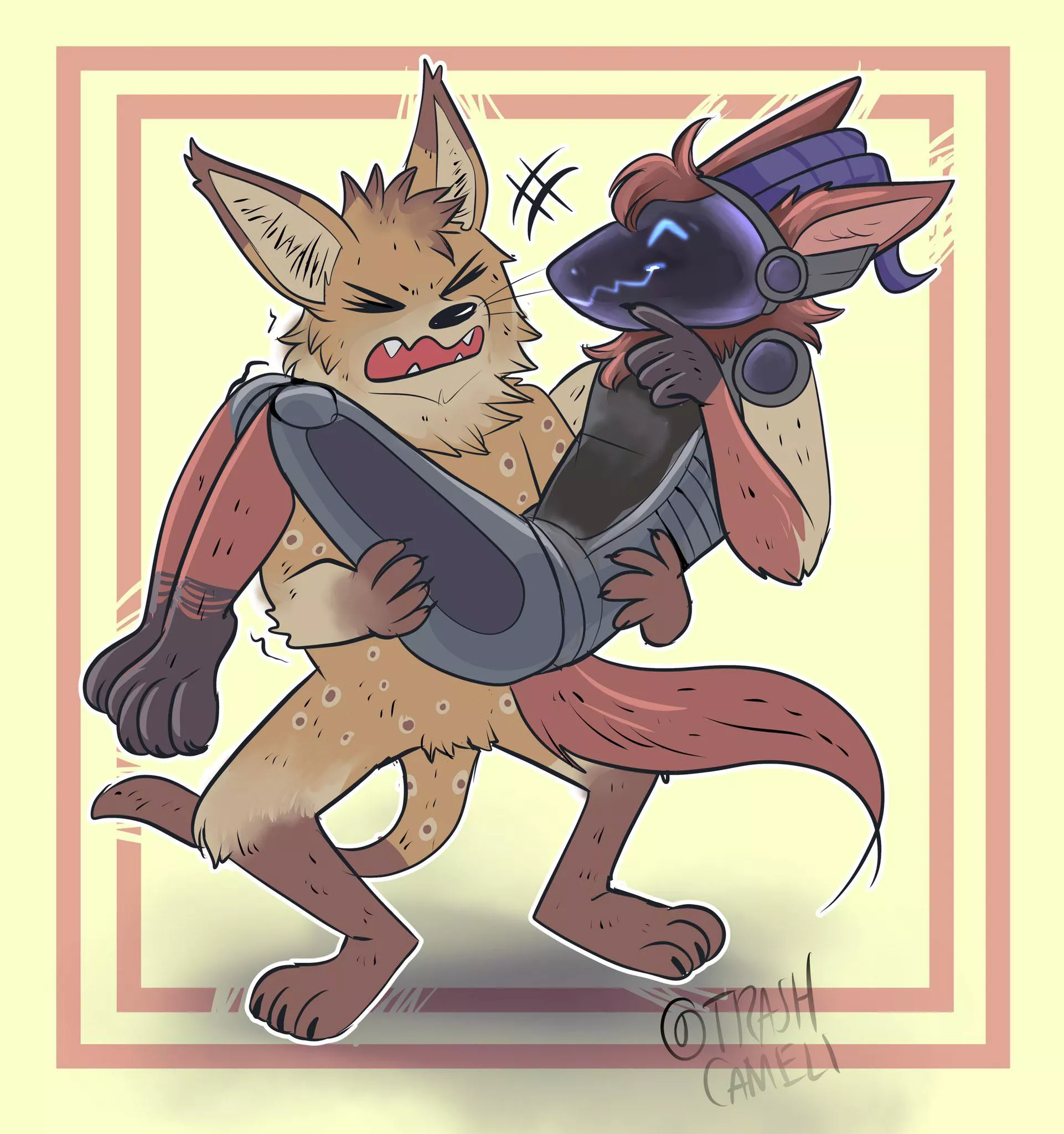 Another commission drawn by @trashcamel at Twitter!!