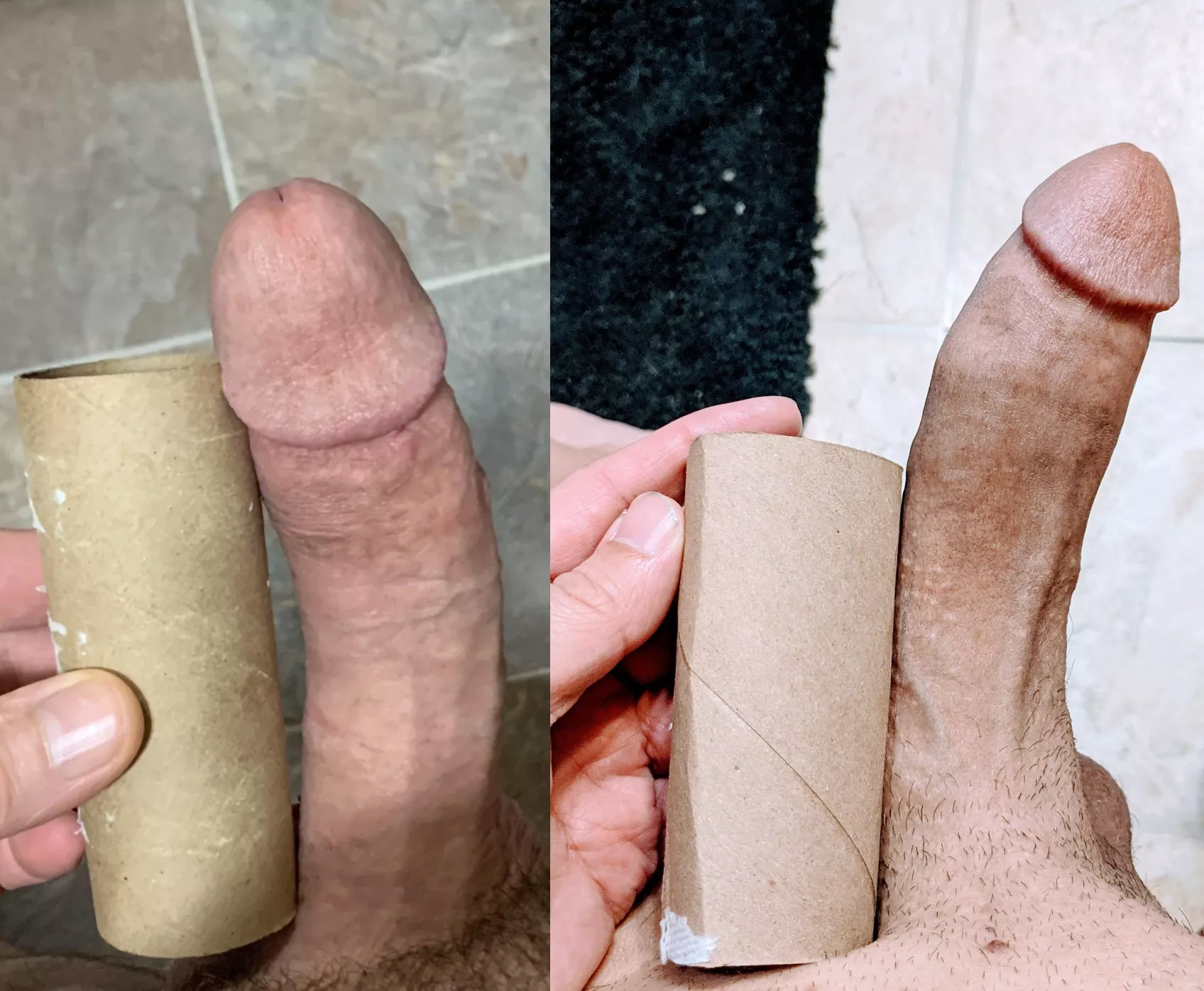 Another comparison pic! Hope you enjoy I'm on the right again