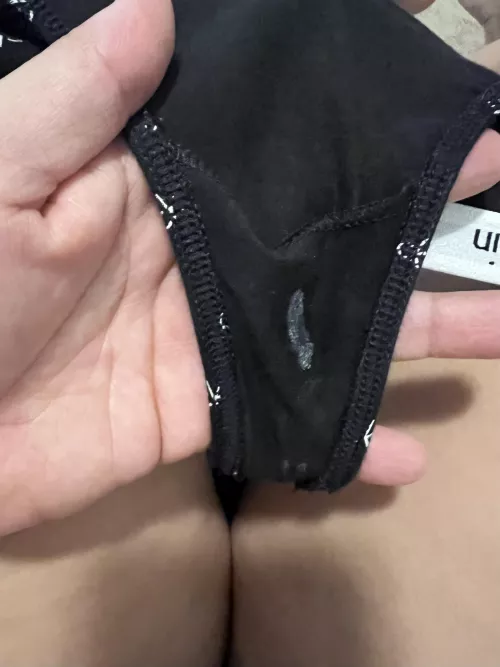Another creamy panty for a naughty boy!