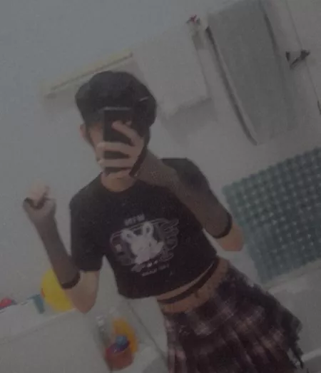 Another day of hiding in the bathroom to dress like this.