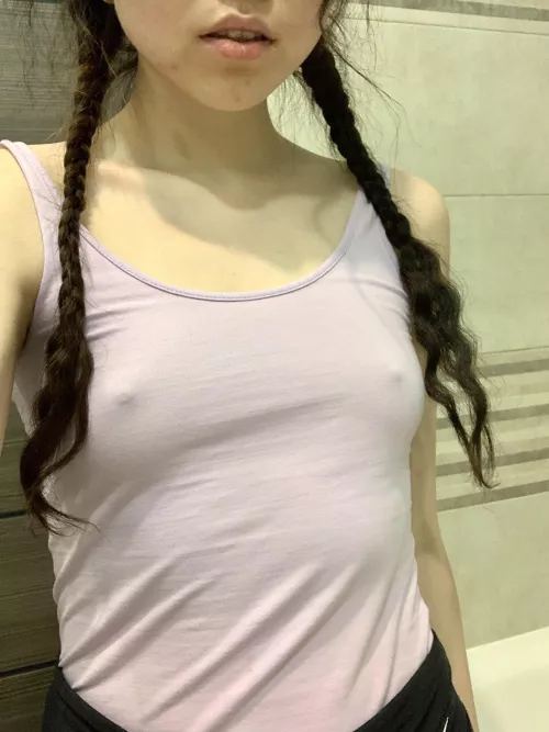 Another day with no bra went well