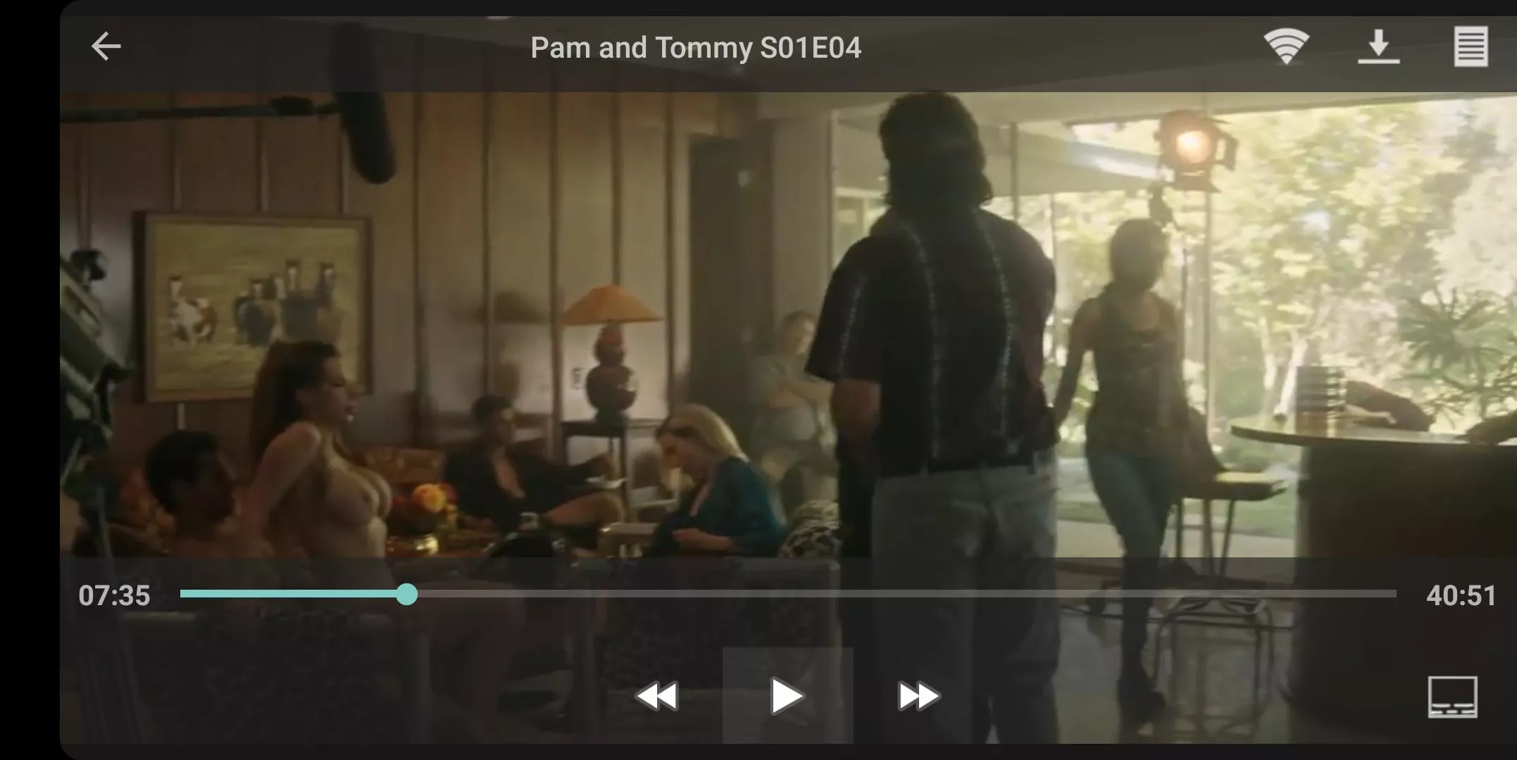 Another image of Nikki Benz and her big Titties in Pam and Tommy in Season 1 episode 4