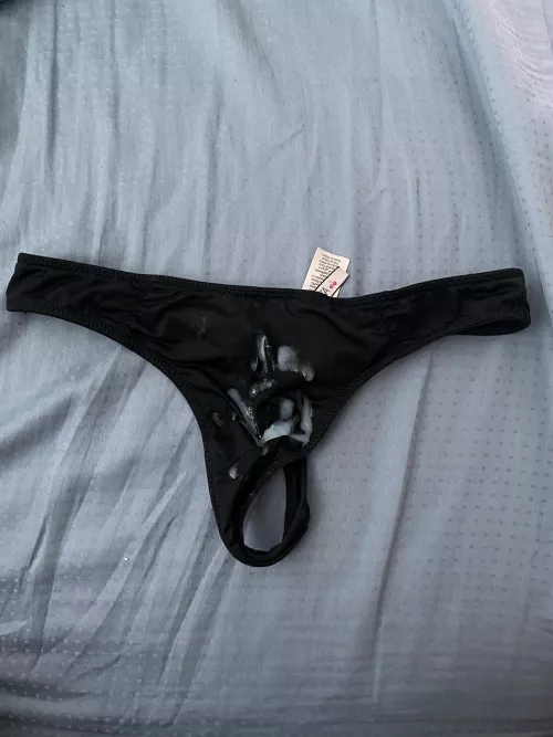 Another load dropped on this thong. Friends sister