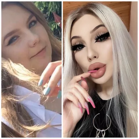 another one of my bimbofication 😈❤️🔥 18 ➡️ 21 yo
