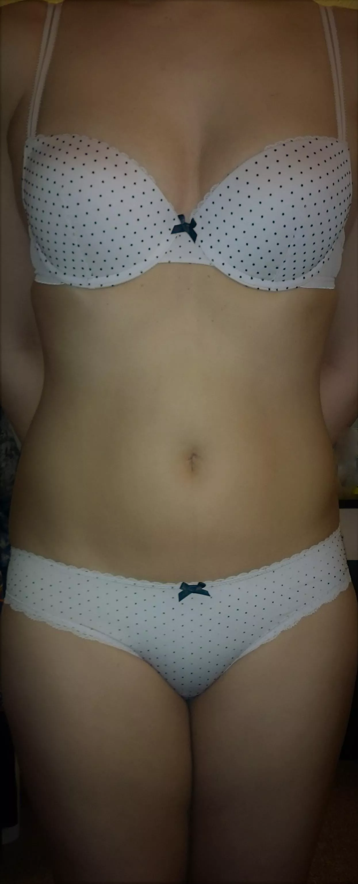 Another shot of her in the white underwear