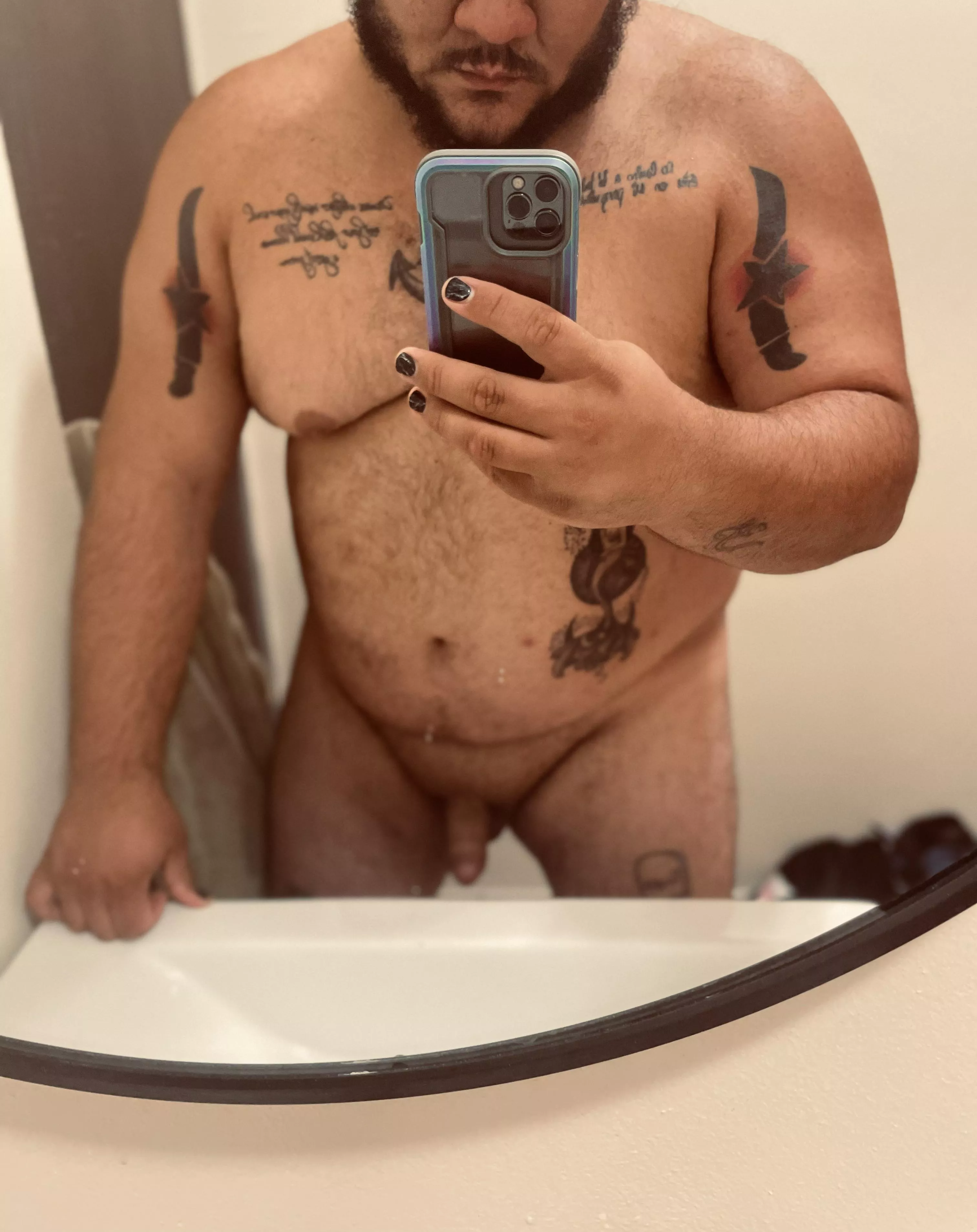 Any lady likes being overpowered, bent over the sink, and getting stretched out slowly?