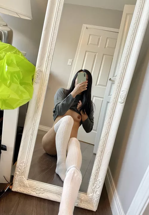 any love for knee socks and small tits? ๐๐