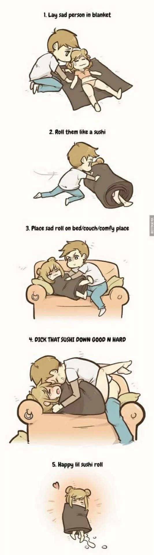 Any one want to be a sushi roll with cream filling Any one want to be a sushi roll with cream filling