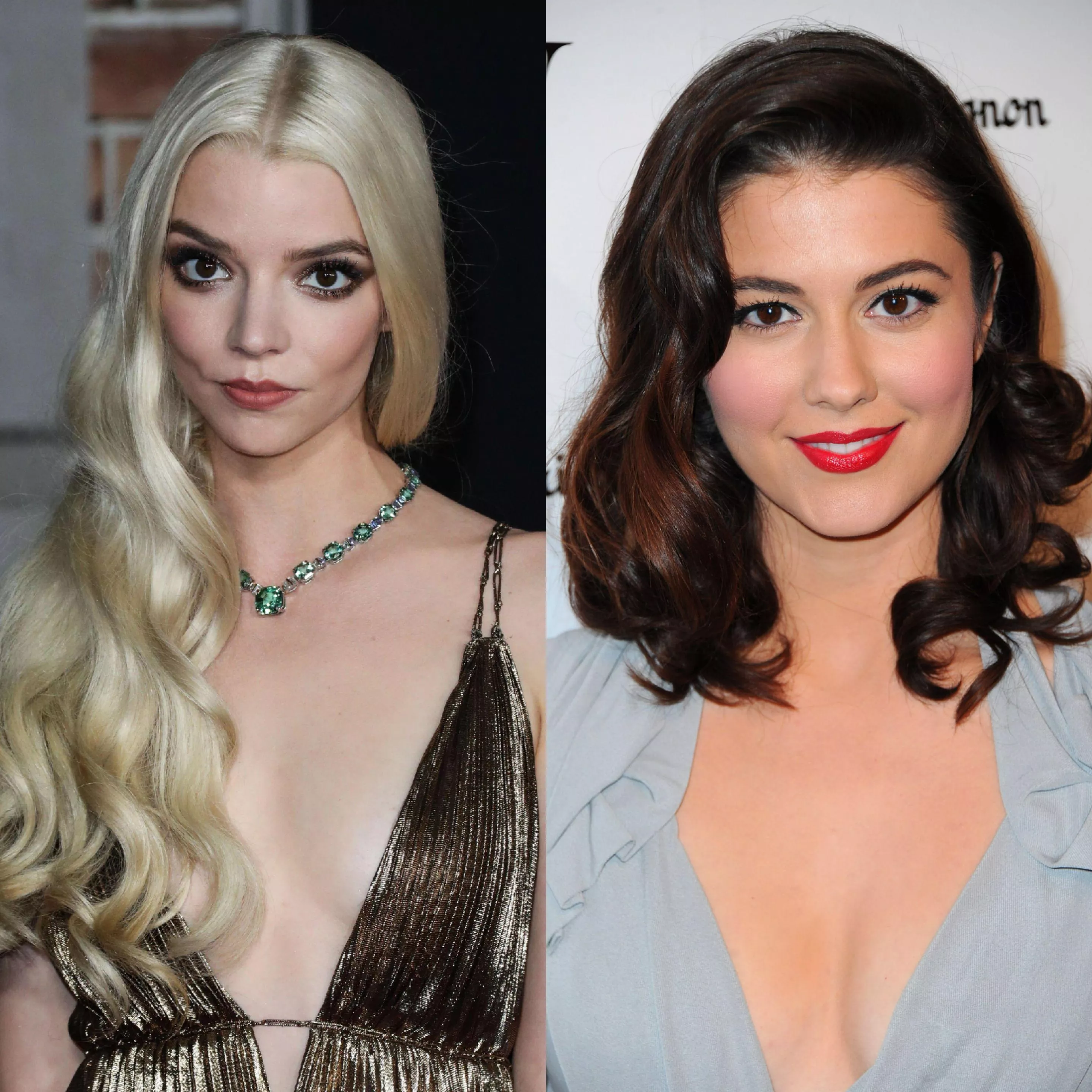 Anya Taylor-Joy's and Mary Elizabeth Winstead's faces are the perfect cum targets
