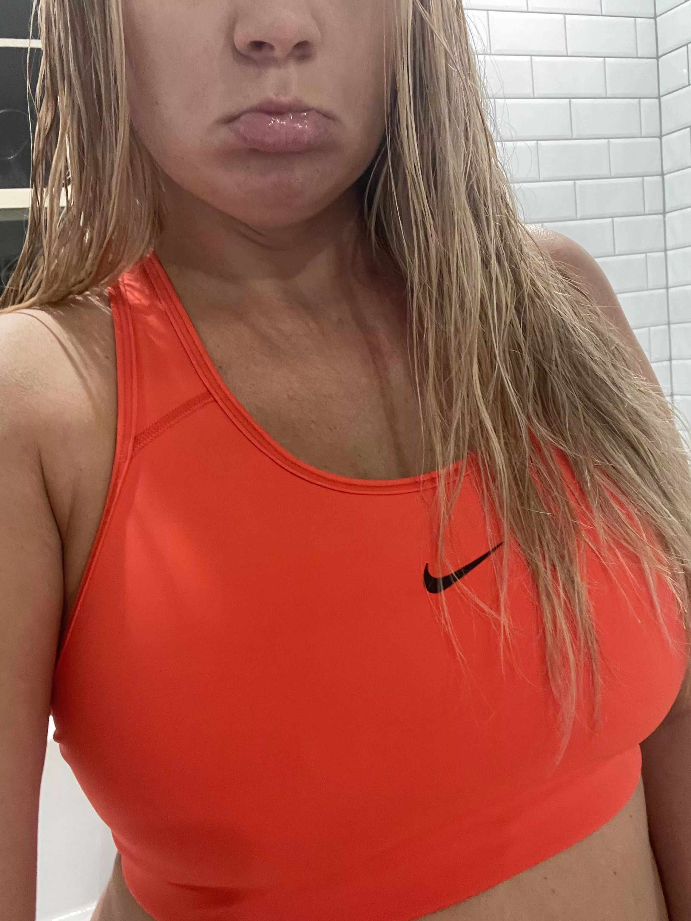 Anyone else get sad putting a bra on for the day? Cheers to Friday Eve and a free titty weekend! 😂