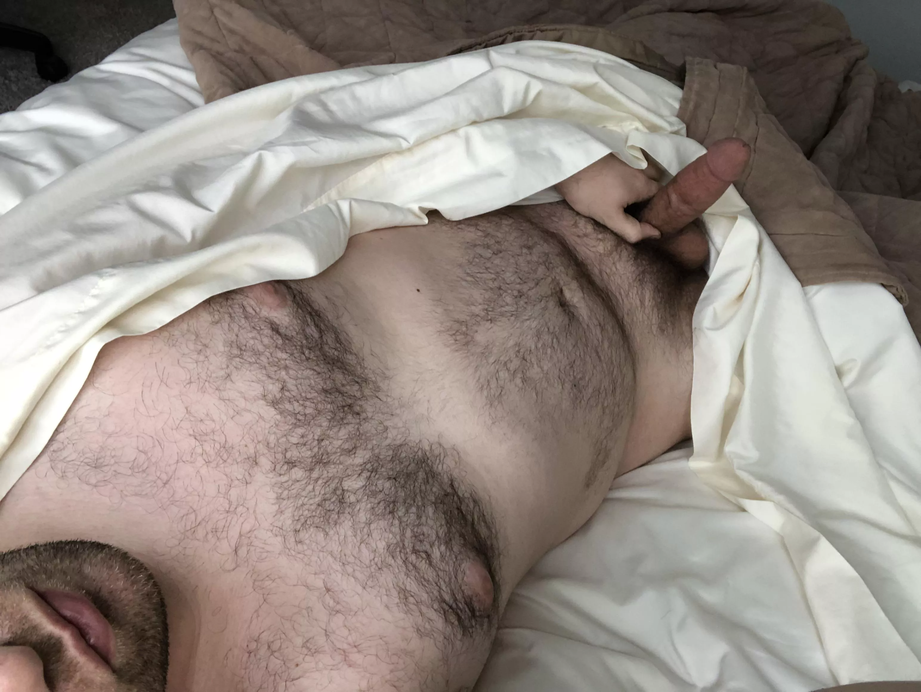 Anyone else get woken up by morning wood? Anyone else get woken up by morning wood?