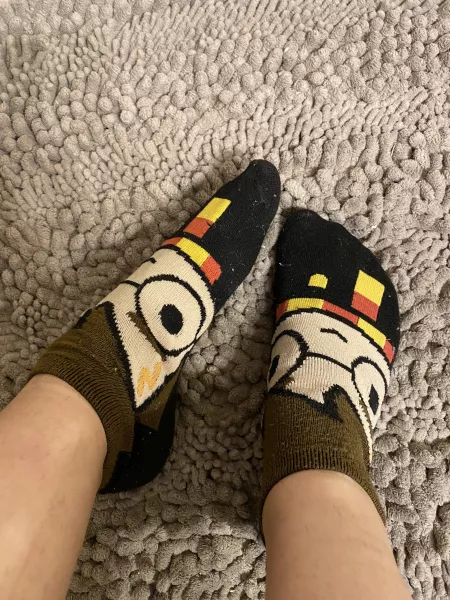 Anyone like my Harry Potter socks?β‘οΈπ
