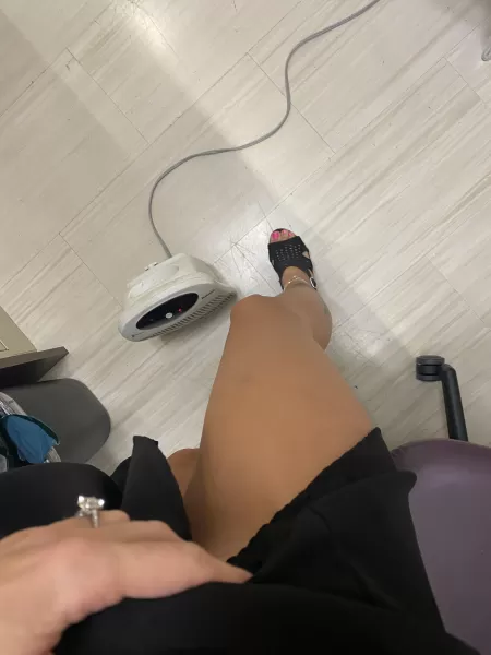 Anyone up to help me with a leg and foot rub?! 😍