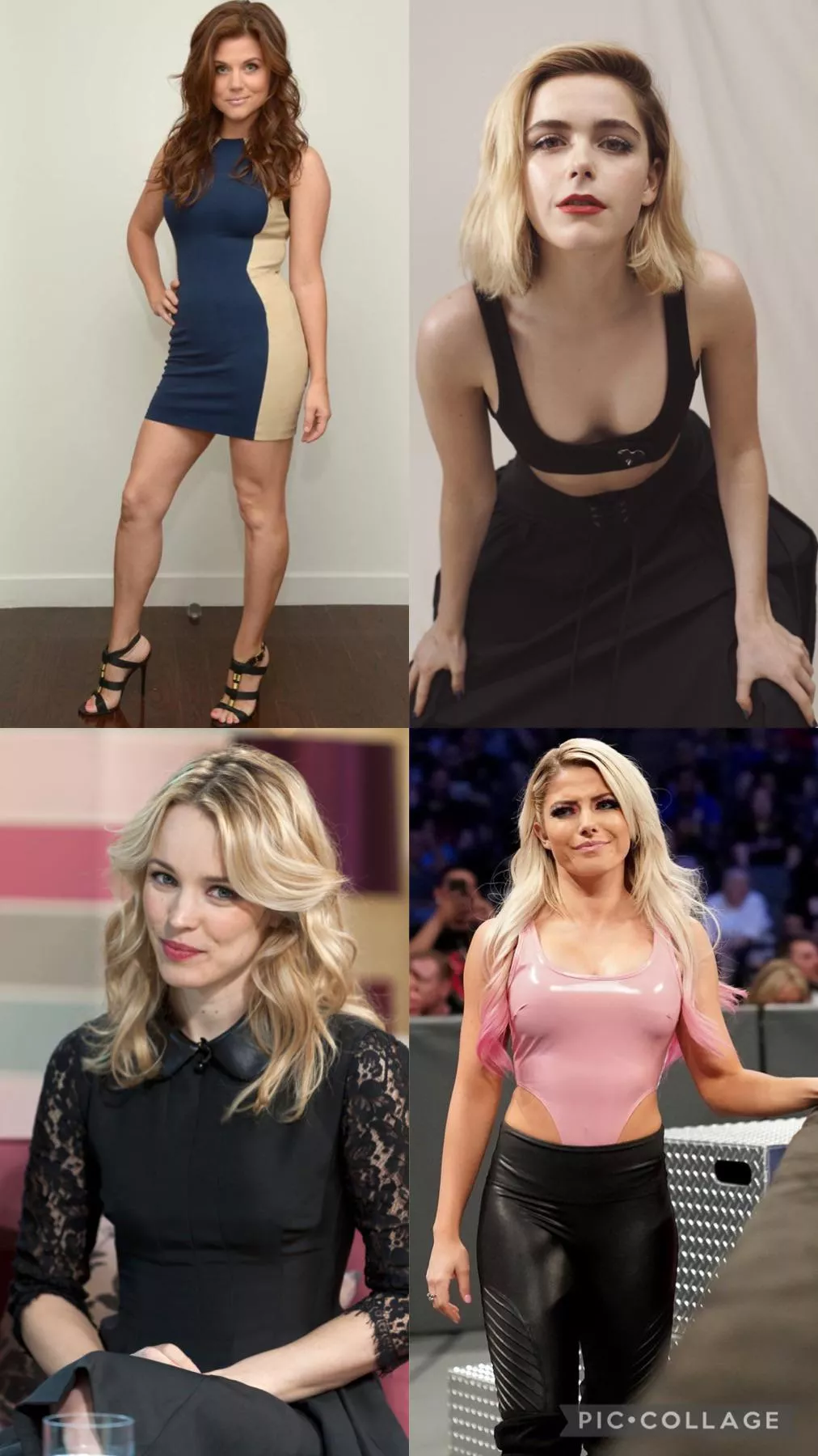 Anyone willing to RP or give a JOI as Tiffani Thiessen, Kiernan Shipka, Rachel McAdams or Alexa Bliss?