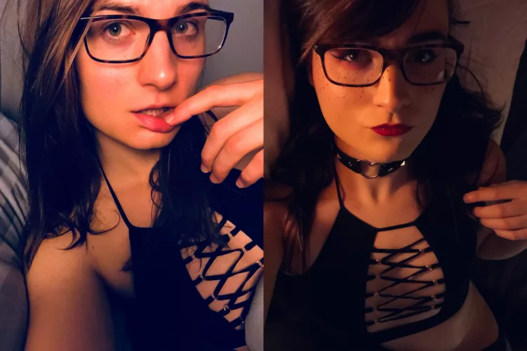 Apparently I look sexier without makeup... not that it matters much when you're on your knees