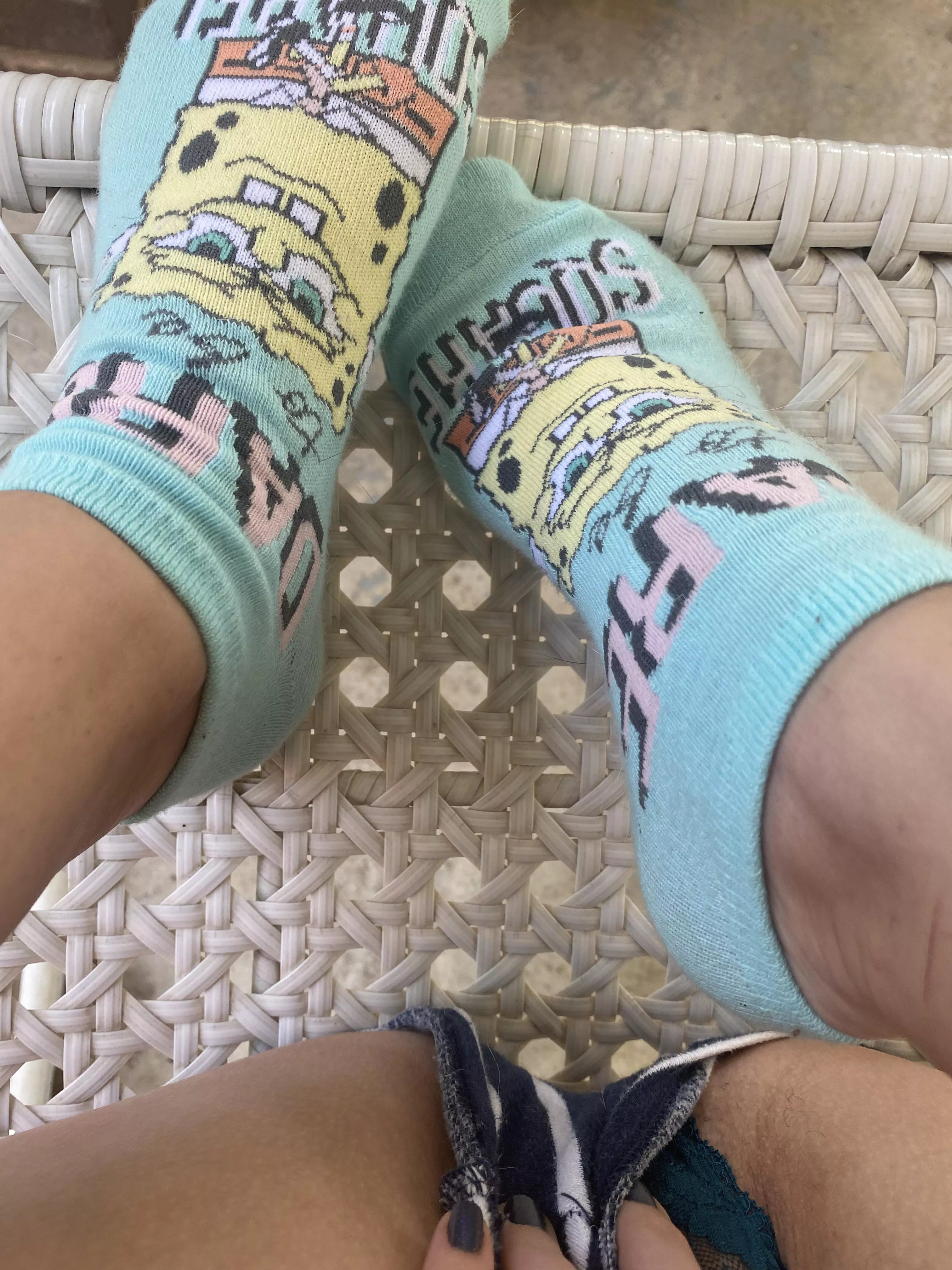 Are my Spongebob socks too lame? Are my Spongebob socks too lame?